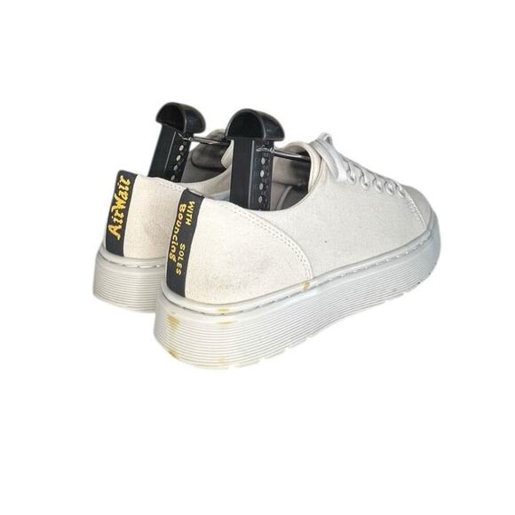 ***SOLD*** Dr. Martens Dante Canvas Low Top Oxfords M7 W8 Cream White Shoes - Picture 4 of 6